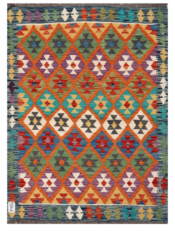 Maimana Afghanistan Kilim Rug - 145 x106 cm