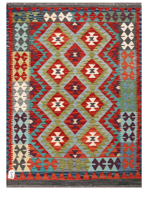 Maimana Afghanistan Kilim Rug - 143 x105 cm