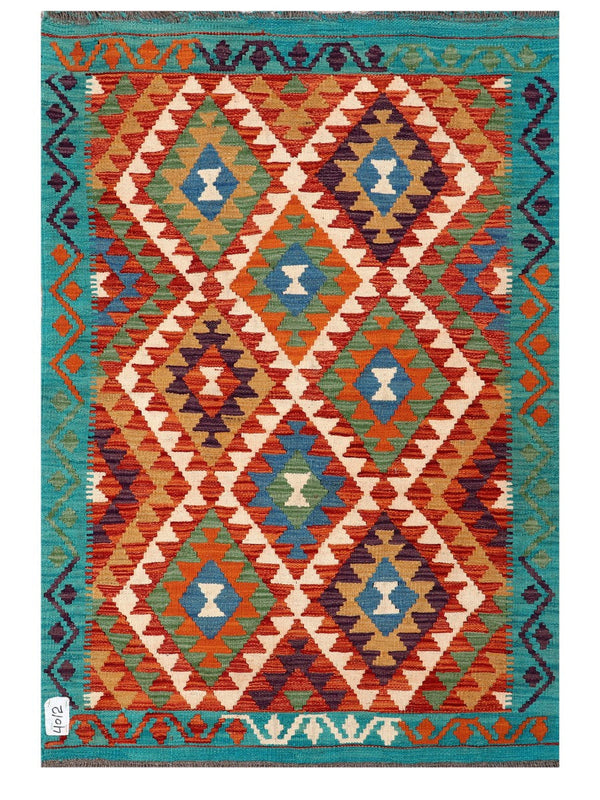 Maimana Afghanistan Kilim Rug - 143 x98 cm