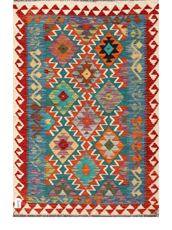 Maimana Afghanistan Kilim Rug - 146 x98 cm
