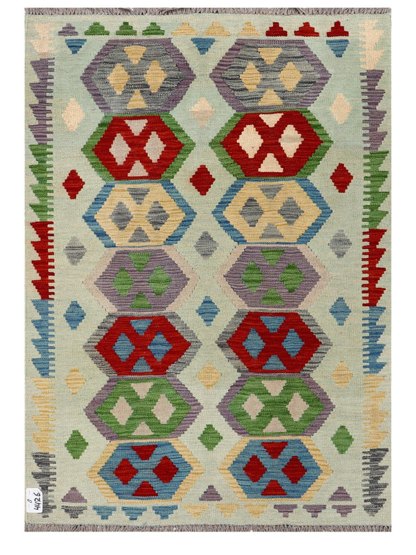 Maimana Afghanistan Kilim Rug - 147 x103 cm