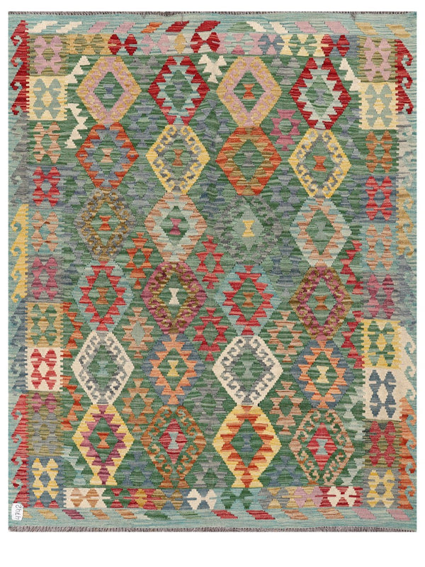 Maimana Afghanistan Kilim Rug - 197 x156 cm