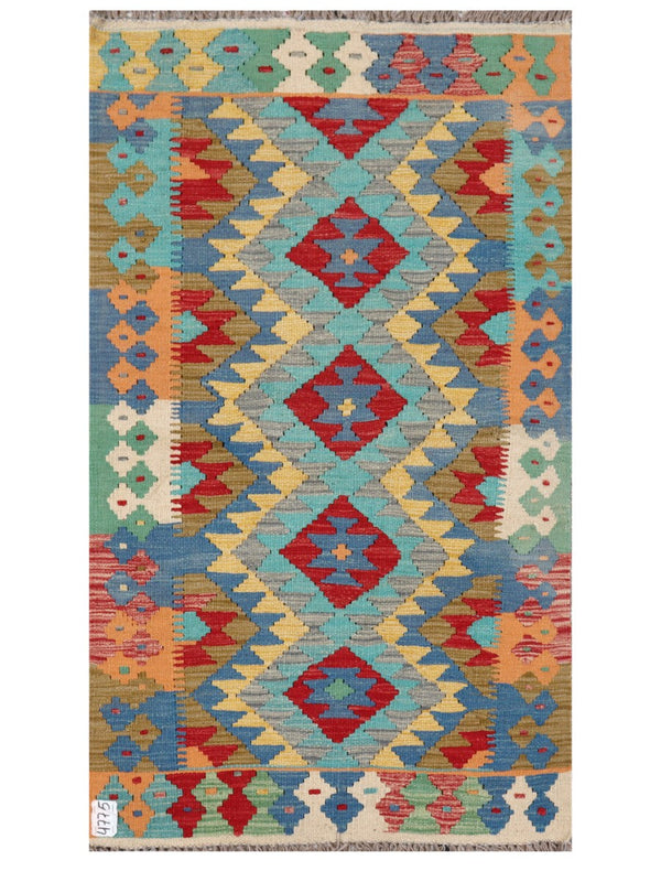 Maimana Afghanistan Kilim Rug - 148 x 85 cm