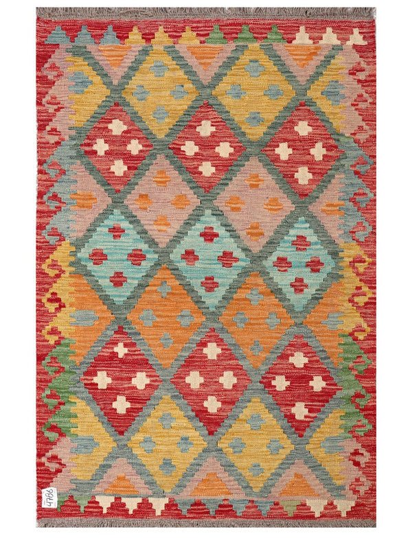 Maimana Afghanistan Kilim Rug - 153 x100 cm