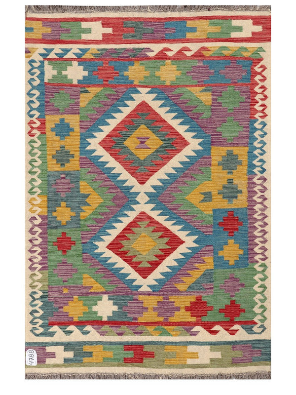 Maimana Afghanistan Kilim Rug - 152 x98 cm