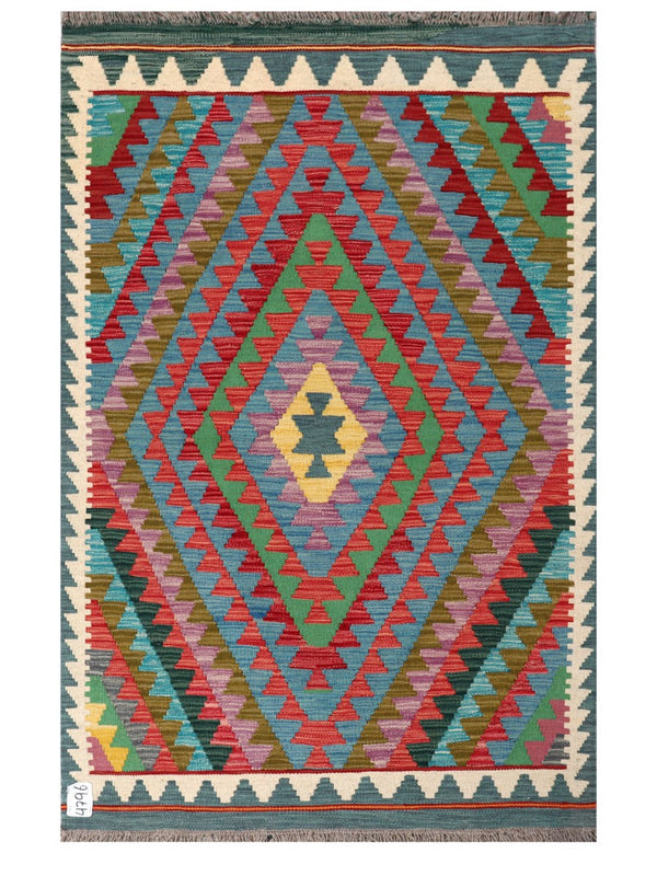 Maimana Afghanistan Kilim Rug - 155 x98 cm