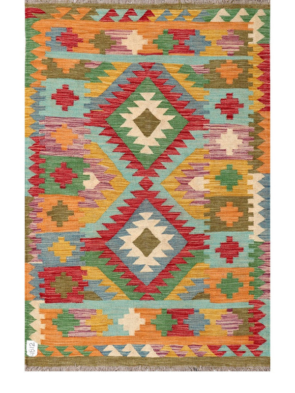 Maimana Afghanistan Kilim Rug - 152 x103 cm