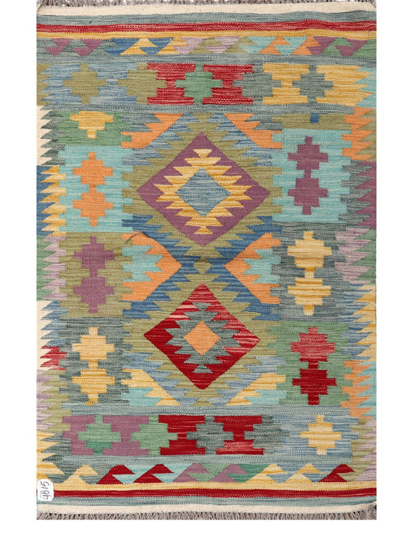 Maimana Afghanistan Kilim Rug - 149 x97 cm