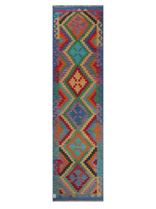 Maimana Afghanistan Kilim Runner - 303 x 79 cm