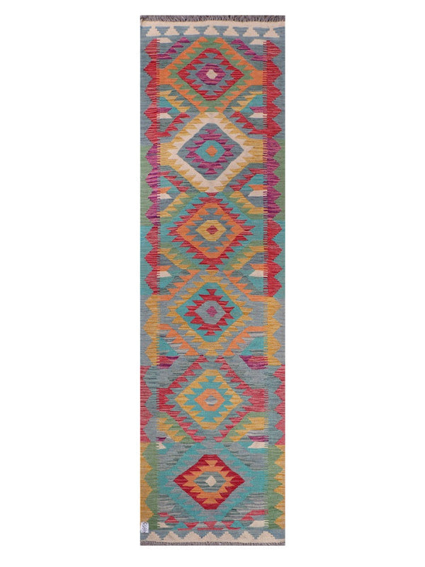 Maimana Afghanistan Kilim Runner - 292 x 79 cm