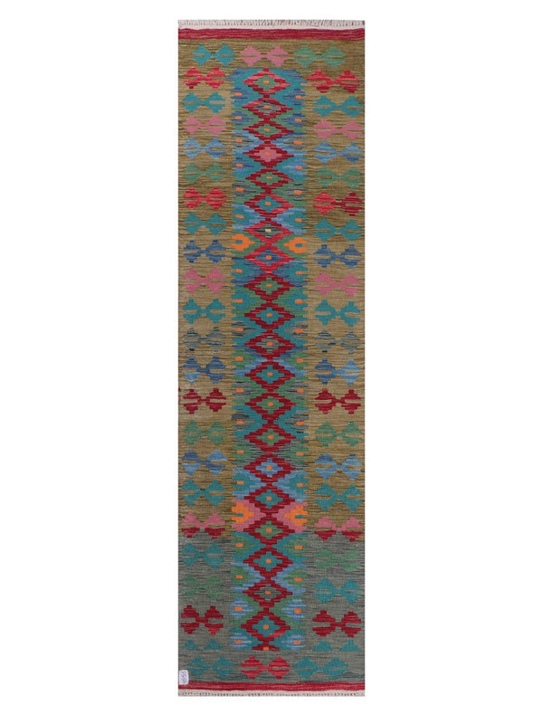 Maimana Afghanistan Kilim Runner - 300 x 83 cm