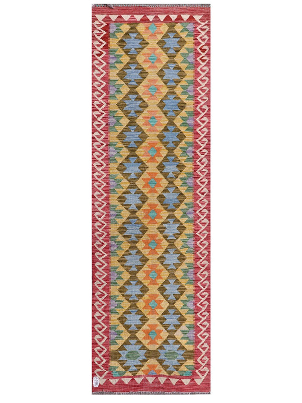 Maimana Afghanistan Kilim Rug - 237 x 86 cm