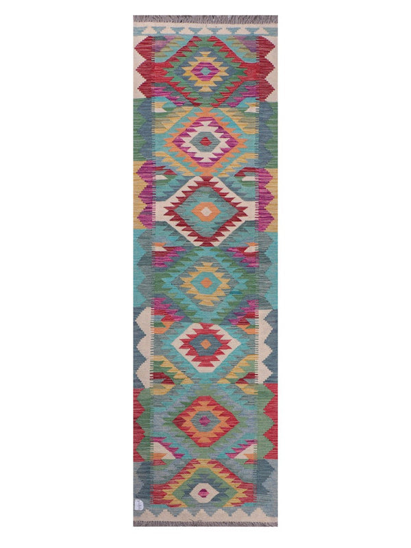 Maimana Afghanistan Kilim Runner - 286 x 81 cm