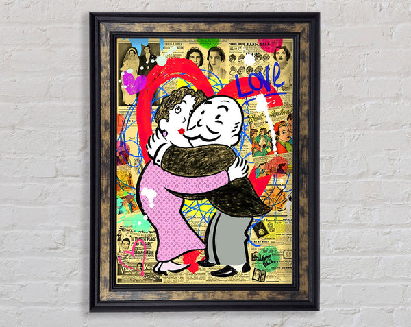 Monopoly Love Framed Print