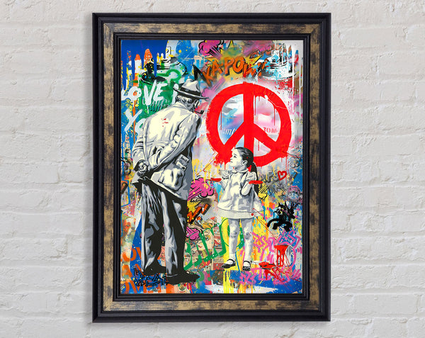 Peace Not War Framed Print