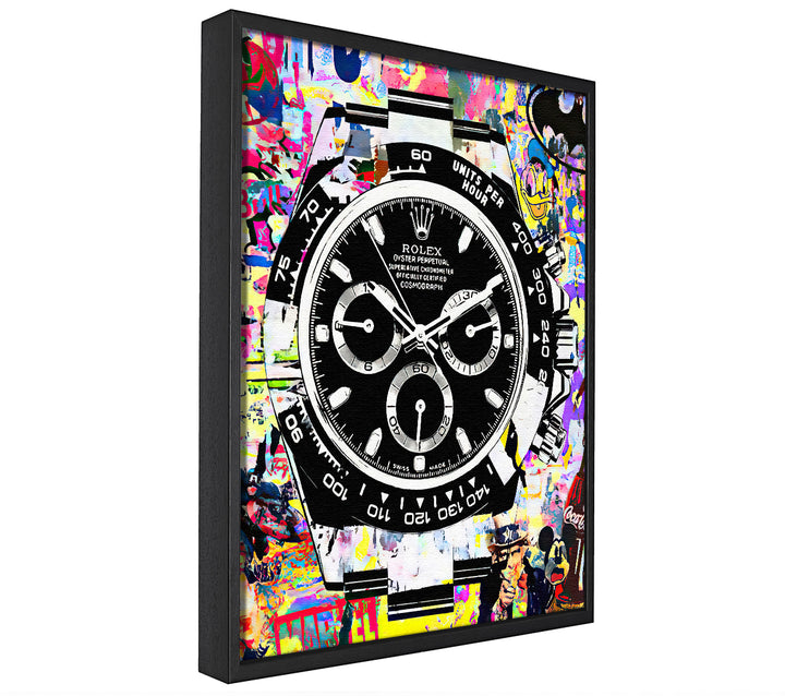 A picture of a Designer Rolex canvas framed print, sold by Wallart-Direct.co.uk