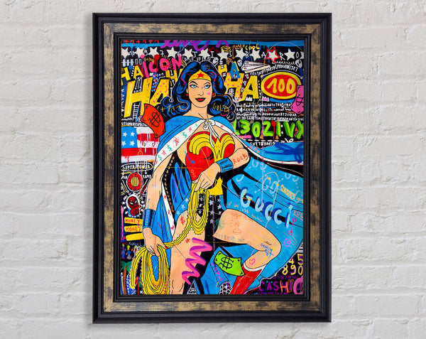 Woman Of Wonder Framed Print