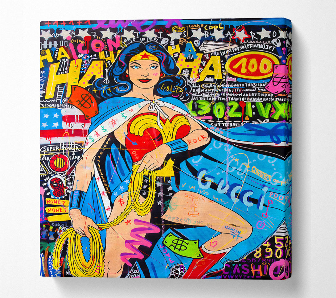  A Canvas Print of Woman Of Wonder Canvas Wall Art