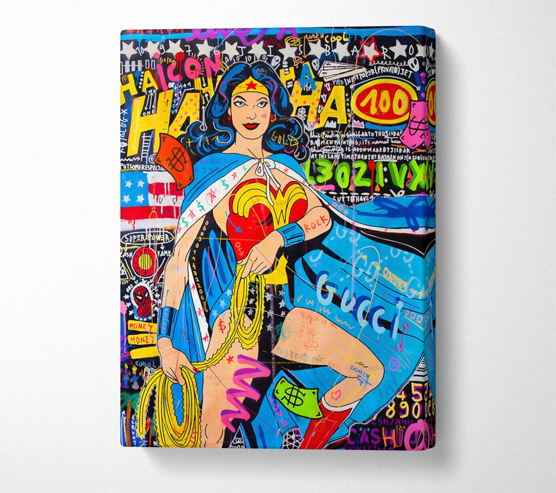  A Canvas Print of Woman Of Wonder Canvas Wall Art