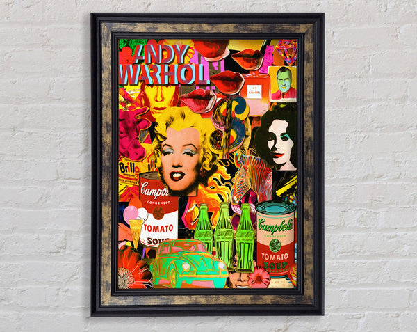 Andy Warhol Graffiti Framed Print