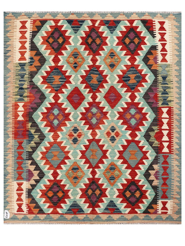 Maimana Afghanistan Kilim Rug - 186 x155 cm