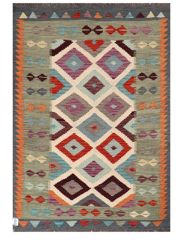 Maimana Afghanistan Kilim Rug - 180 x124 cm