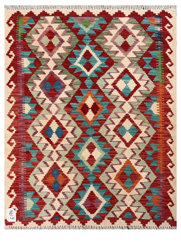 Maimana Afghanistan Kilim Rug - 118 x 91 cm