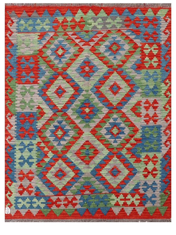Maimana Afghanistan Kilim Rug - 197 x151 cm