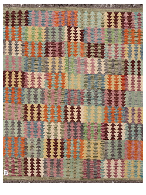 Maimana Afghanistan Kilim Rug - 195 x157 cm