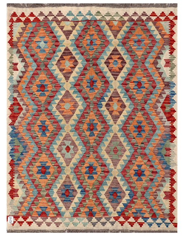 Maimana Afghanistan Kilim Rug - 201 x149 cm