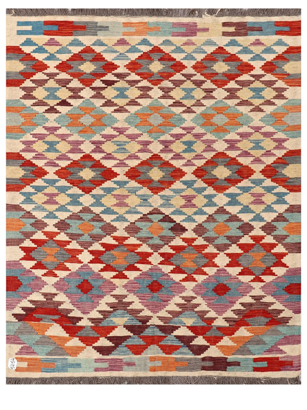 Maimana Afghanistan Kilim Rug - 191 x148 cm
