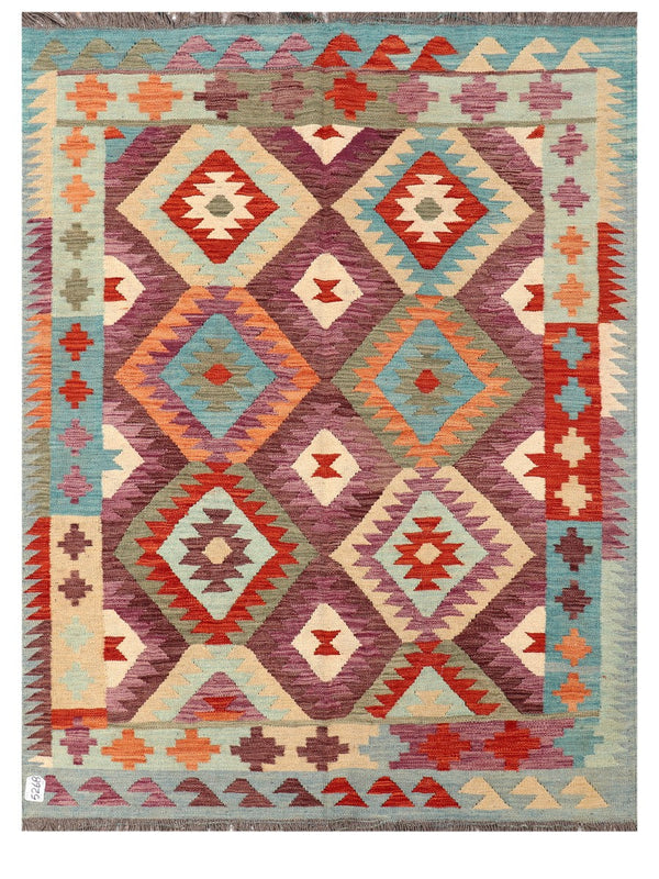 Maimana Afghanistan Kilim Rug - 201 x151 cm