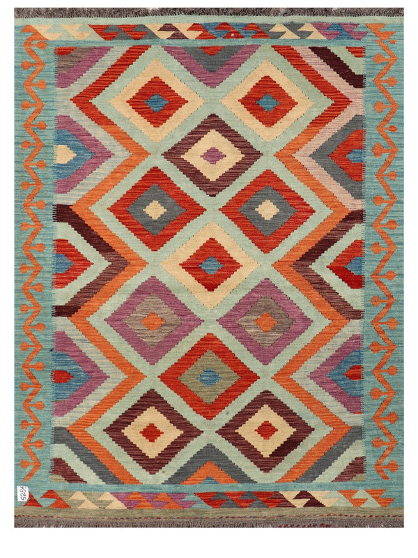 Maimana Afghanistan Kilim Rug - 202 x149 cm