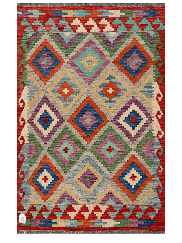 Maimana Afghanistan Kilim Rug - 149 x96 cm