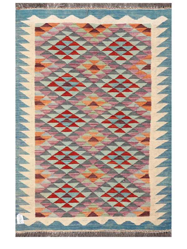 Maimana Afghanistan Kilim Rug - 146 x105 cm