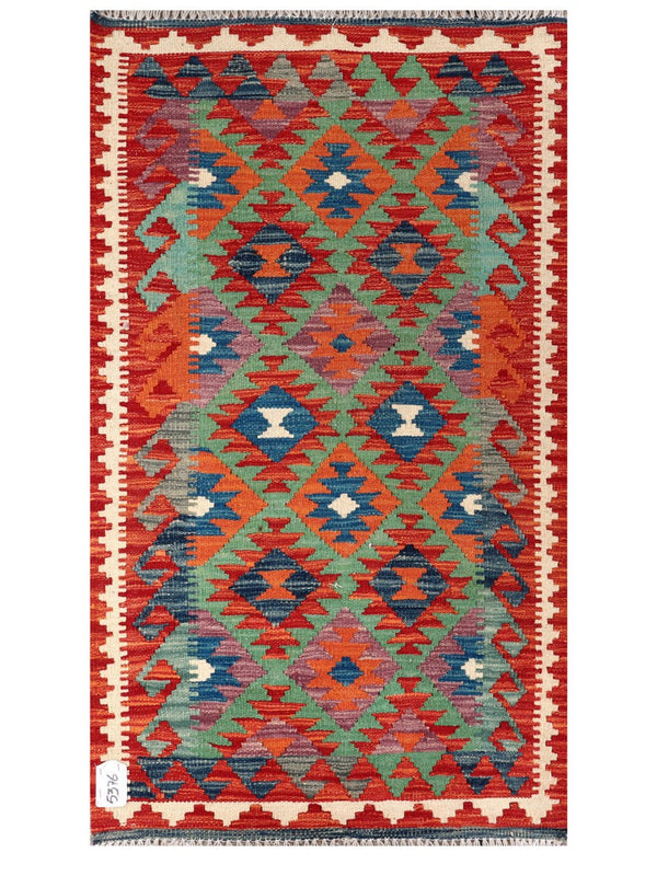 Maimana Afghanistan Kilim Rug - 133 x 76 cm