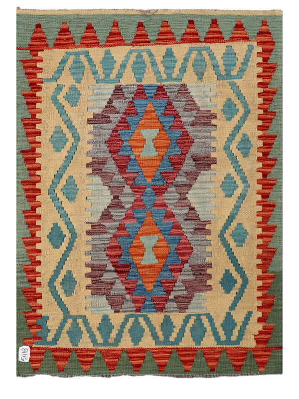 Maimana Afghanistan Kilim Rug - 147 x103 cm