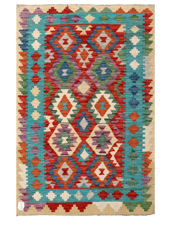 Maimana Afghanistan Kilim Rug - 155 x101 cm