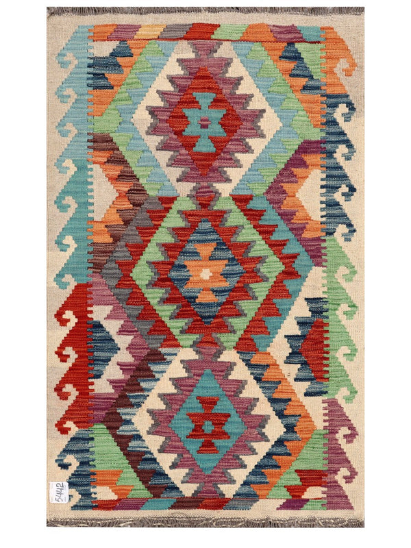 Maimana Afghanistan Kilim Rug - 131 x 80 cm