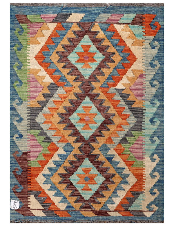Maimana Afghanistan Kilim Rug - 118 x 80 cm
