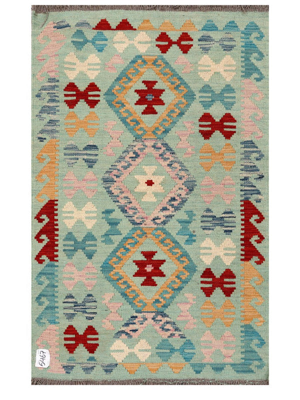 Maimana Afghanistan Kilim Rug - 131 x 82 cm