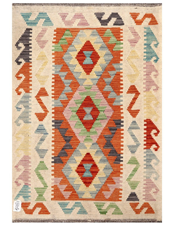 Maimana Afghanistan Kilim Rug - 119 x 82 cm