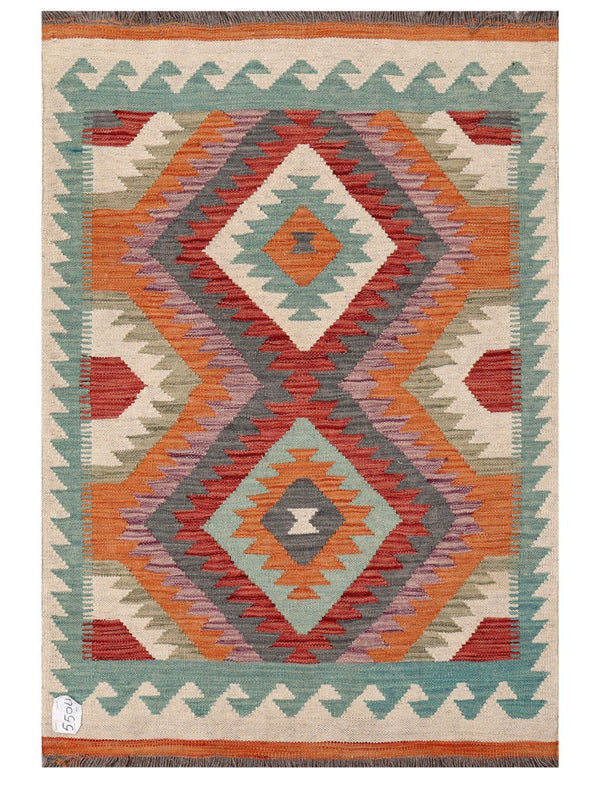 Maimana Afghanistan Kilim Rug - 120 x 82 cm