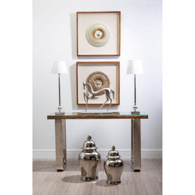 Kensington Townhouse Large Ceramic Silver Jar