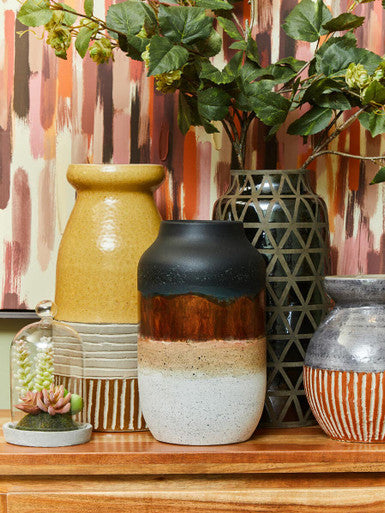 Domo Multi Colour Earthenware Vase