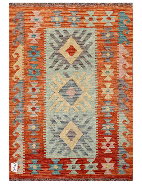 Maimana Afghanistan Kilim Rug - 117 x 81 cm