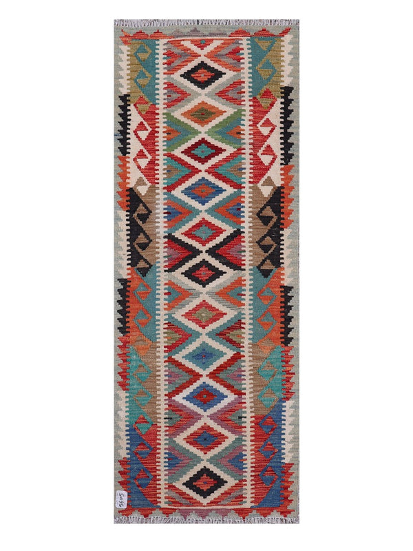 Maimana Afghanistan Kilim Rug - 190 x70 cm