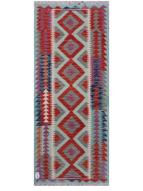 Maimana Afghanistan Kilim Rug - 191 x78 cm