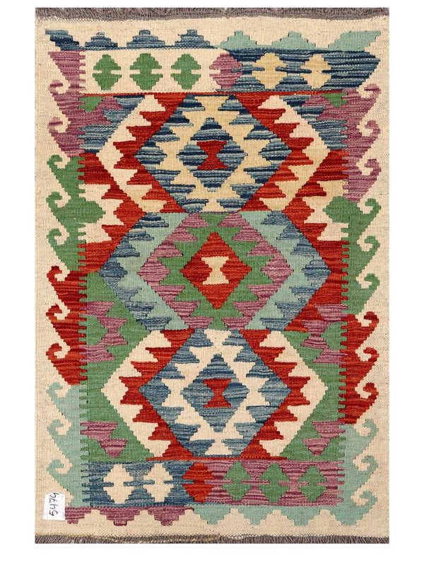 Maimana Afghanistan Kilim Rug - 121 x 80 cm