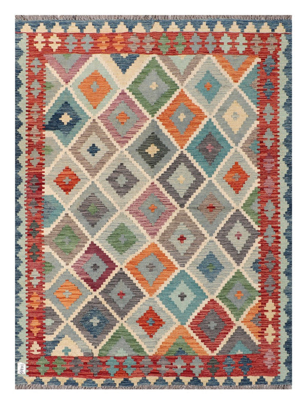 Maimana Afghanistan Kilim Rug - 201 x149 cm